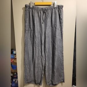 Splendid Women's Charcoal Wide Leg Pants, Size XL (32)